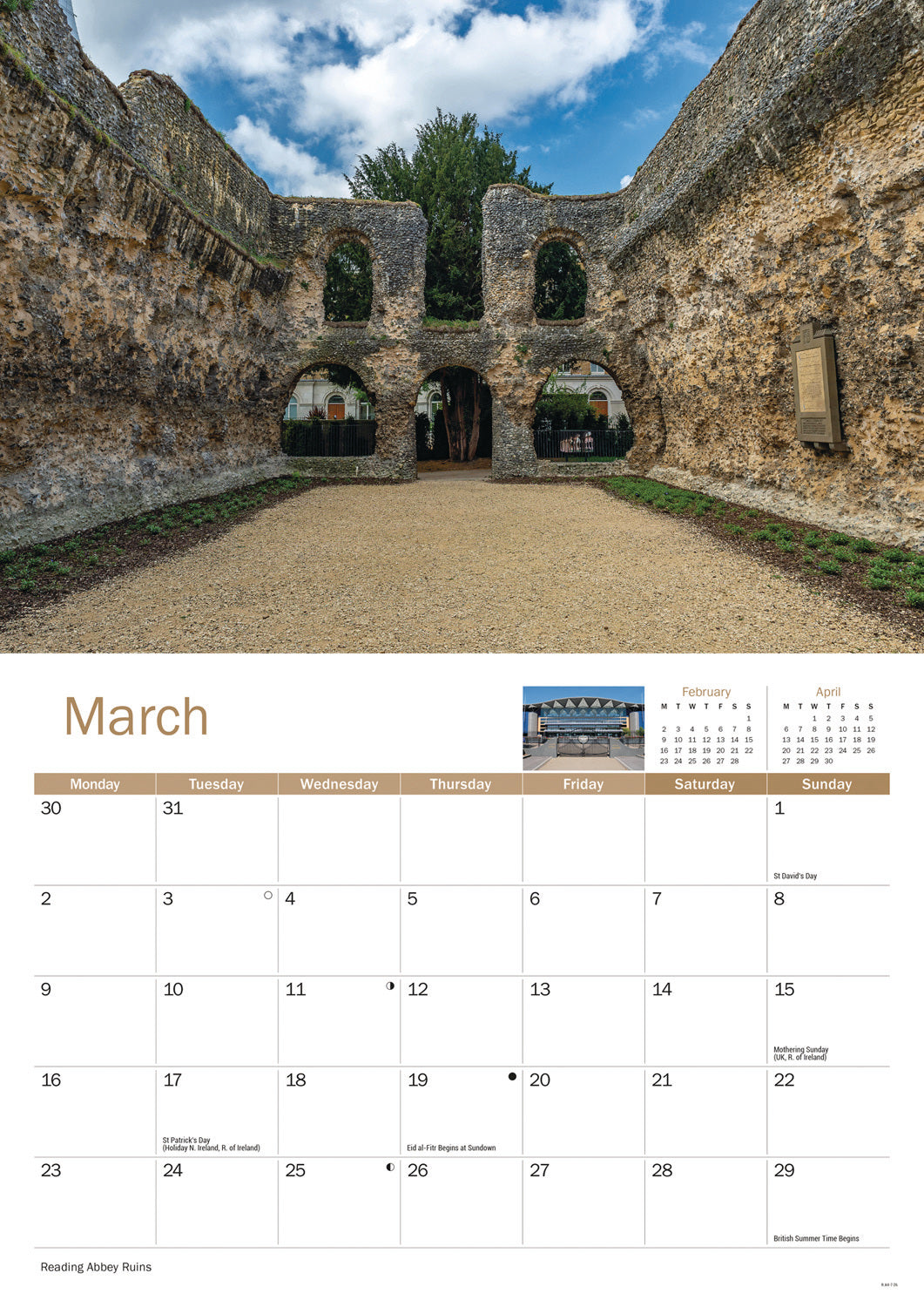 Berkshire A4 Calendar 2026