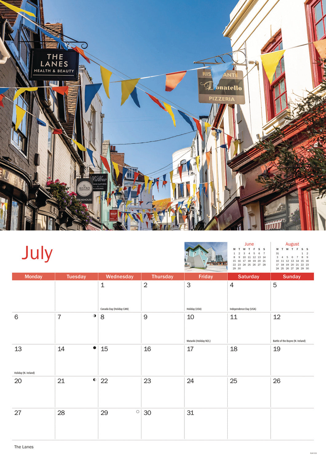 Brighton A4 Calendar 2026