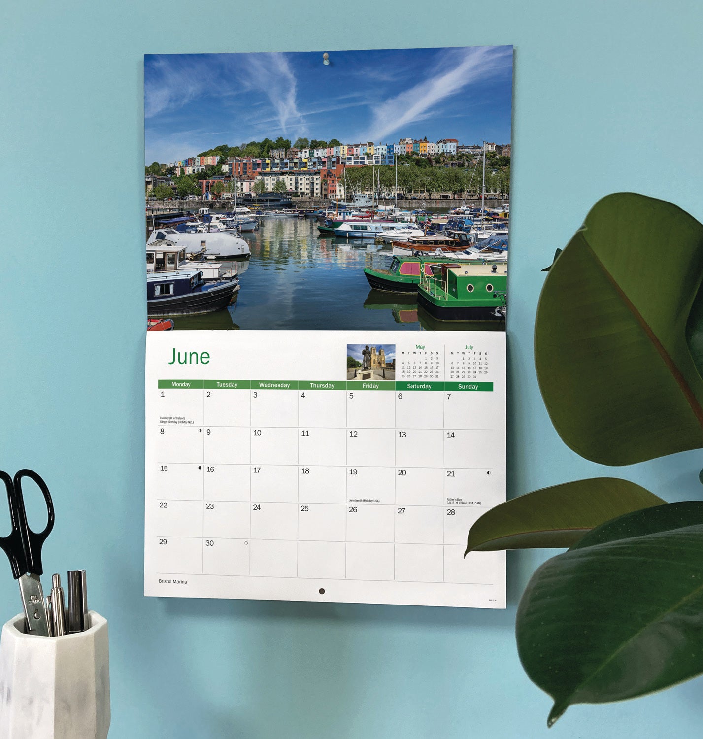 Bristol A4 Calendar 2026