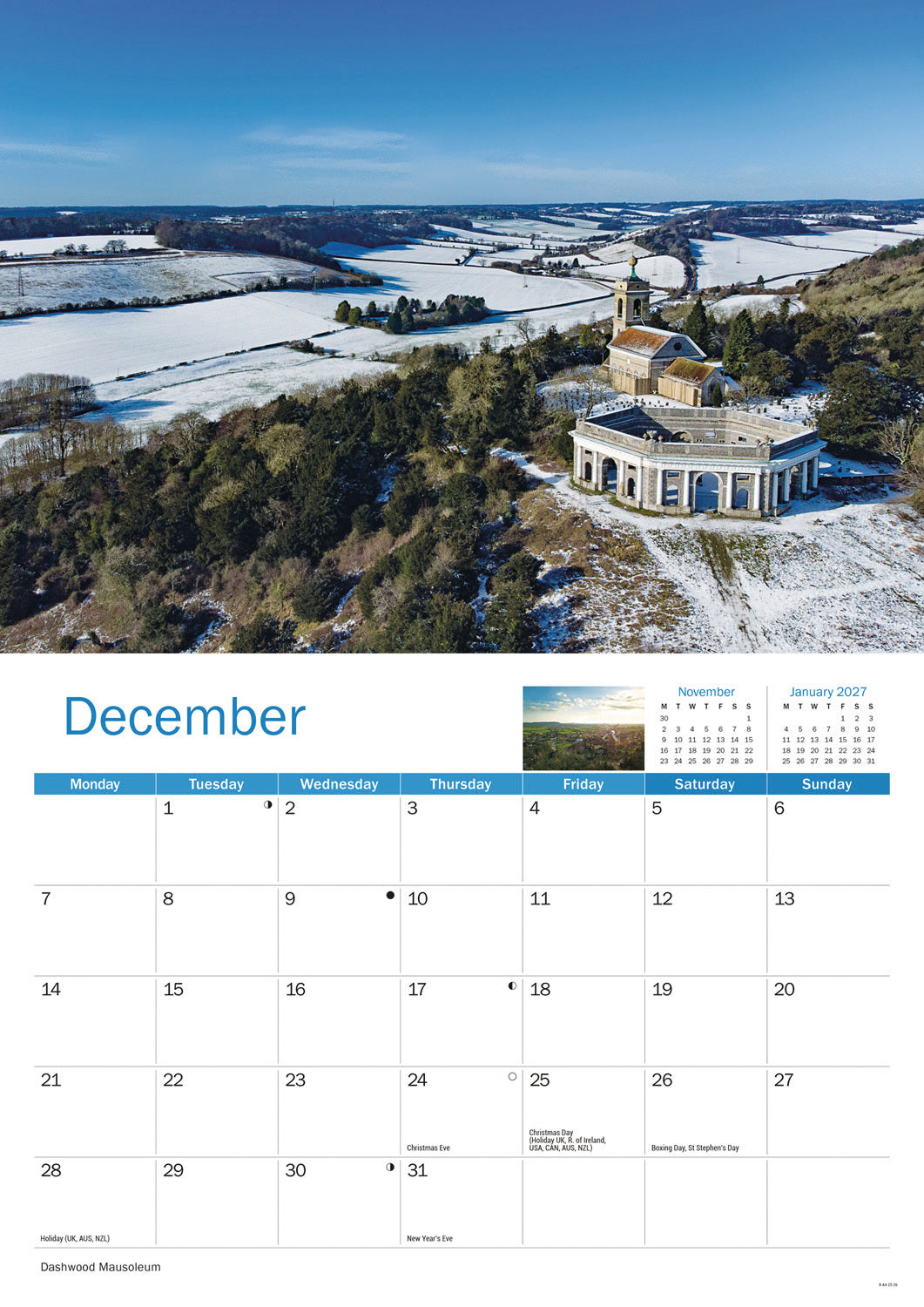 Buckinghamshire A4 Calendar 2026