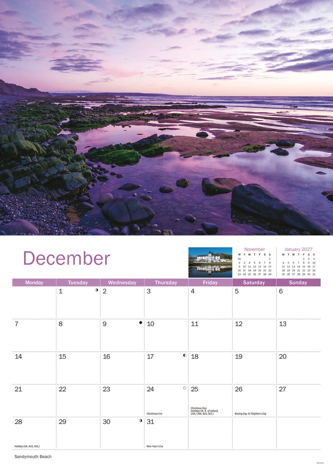 Bude A4 Calendar 2026