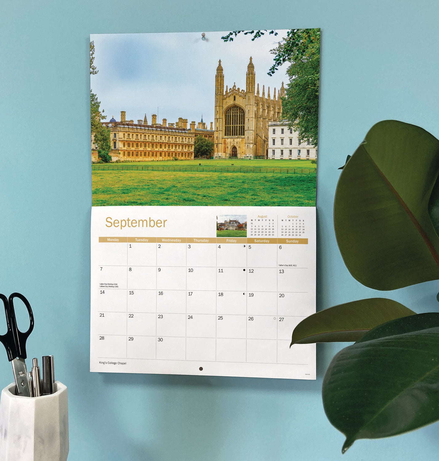 Cambridge A4 Calendar 2026