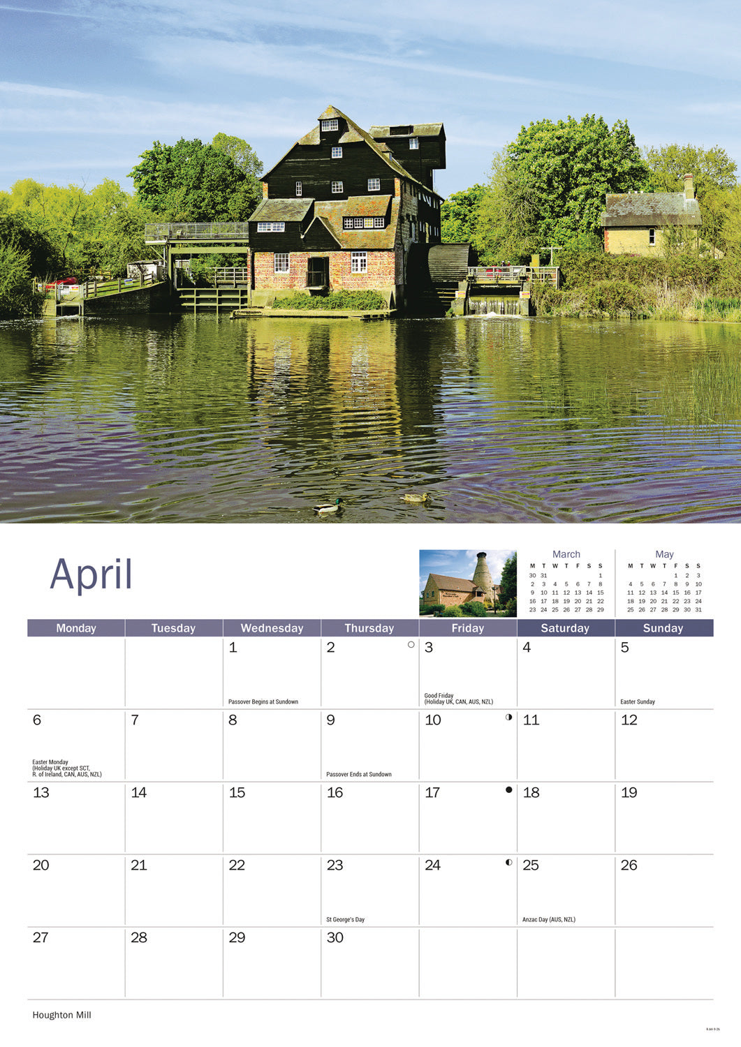 Cambridgeshire A4 Calendar 2026
