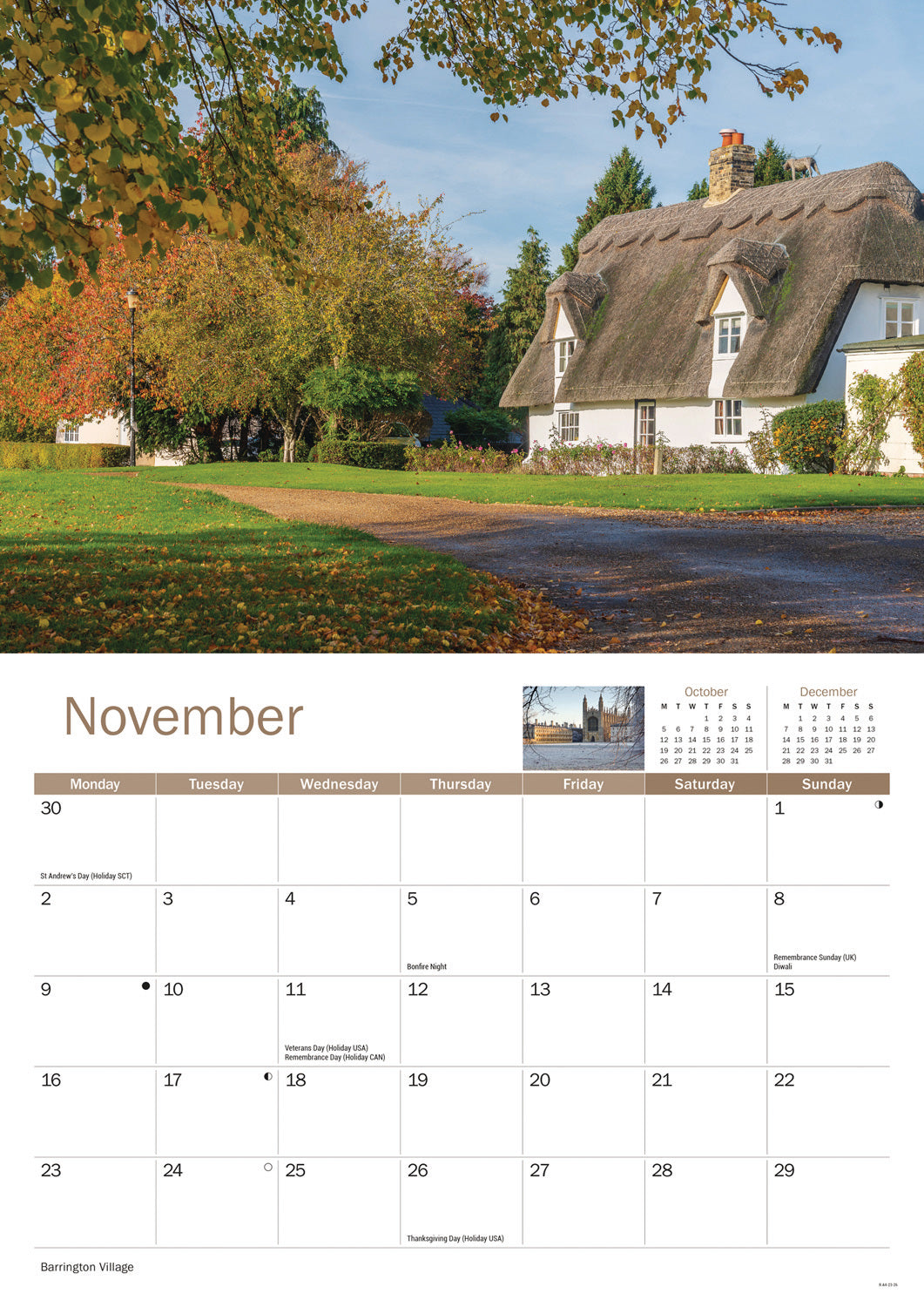 Cambridgeshire A4 Calendar 2026