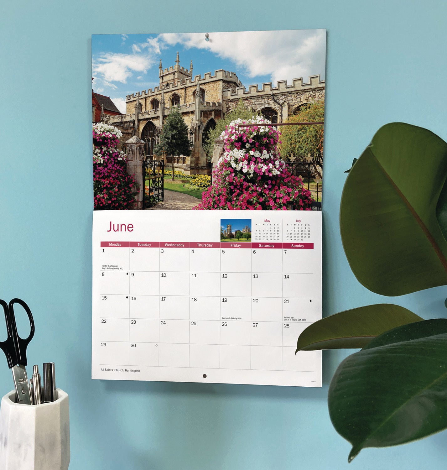 Cambridgeshire A4 Calendar 2026