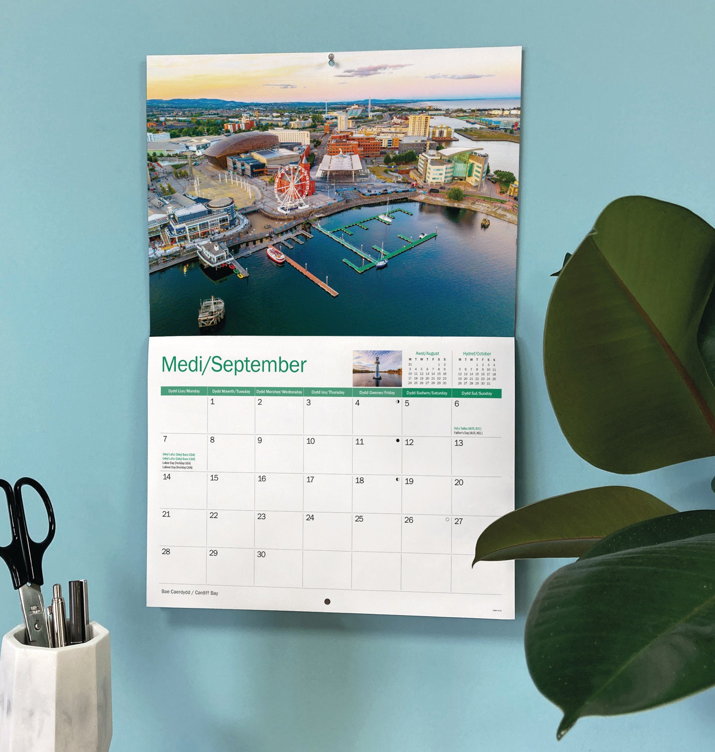 Cardiff A4 Calendar 2026