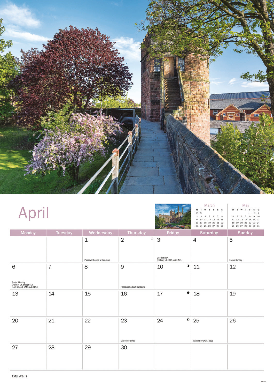 Chester A4 Calendar 2026