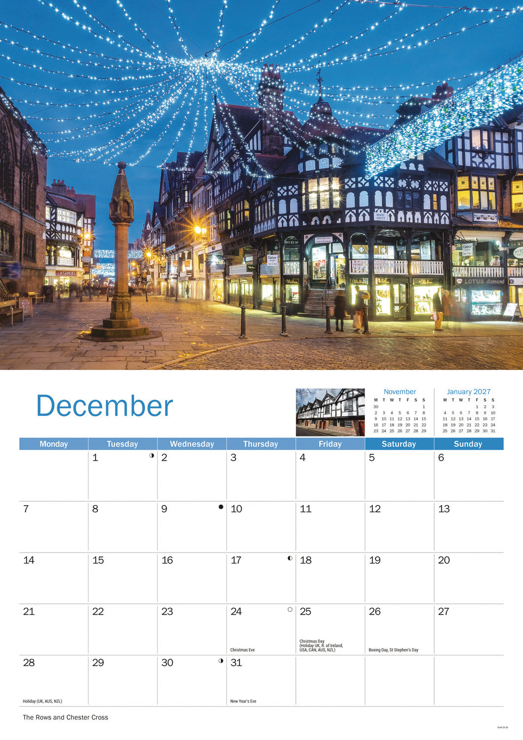 Chester A4 Calendar 2026