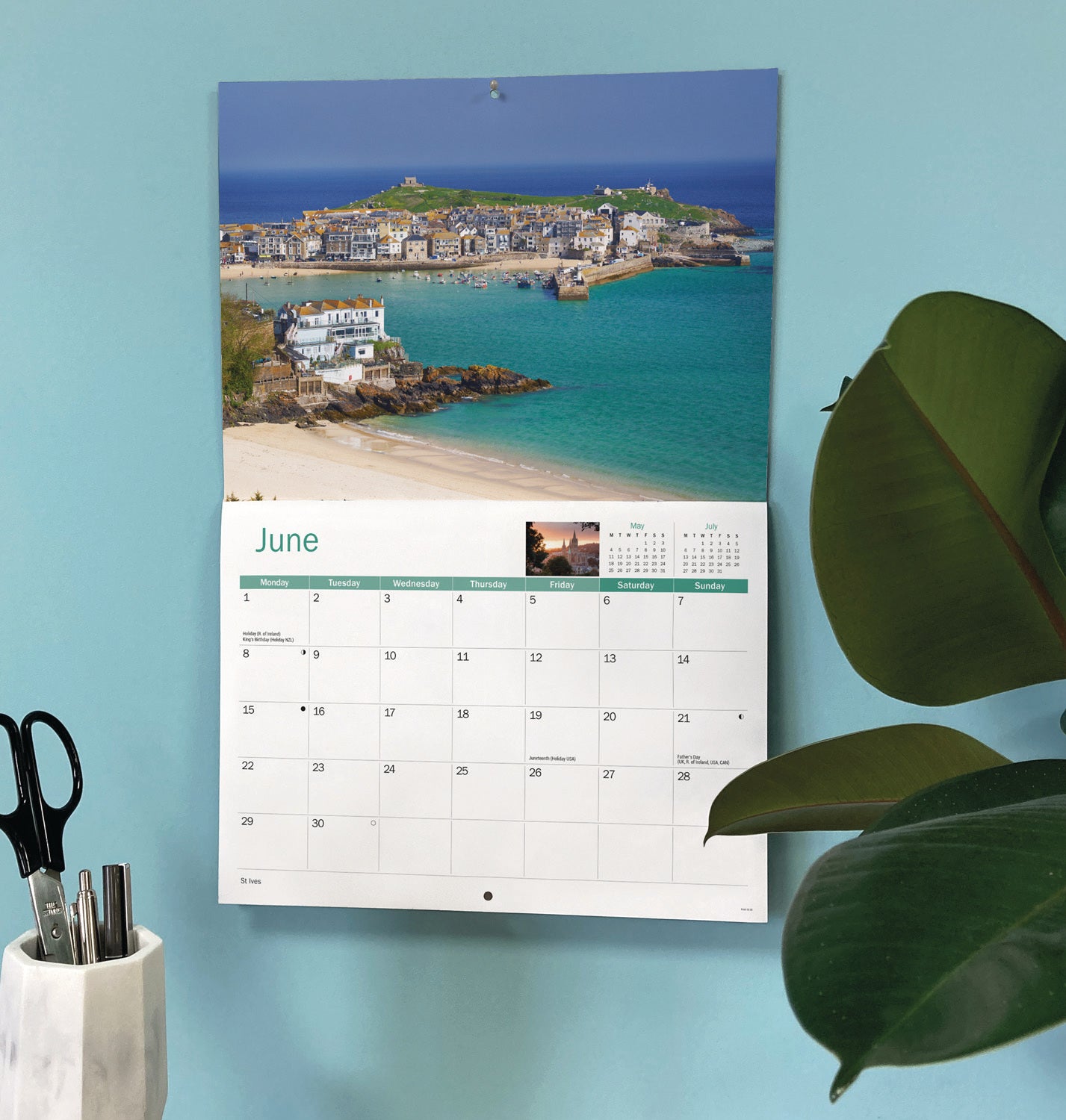 Cornwall A4 Calendar 2026