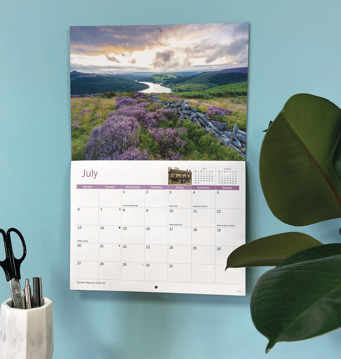 Derbyshire A4 Calendar 2026
