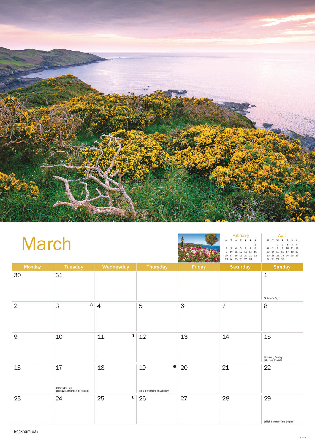 Devon A4 Calendar 2026