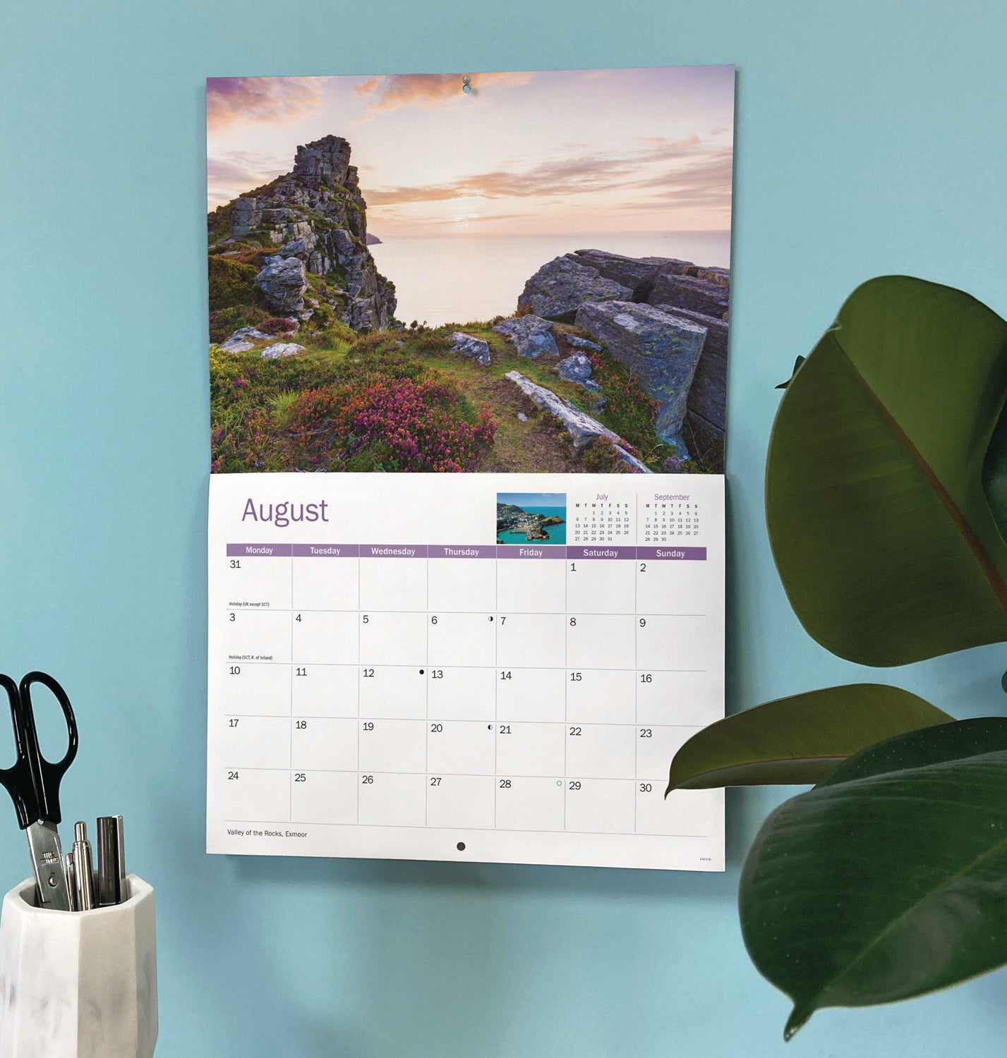 Devon A4 Calendar 2026