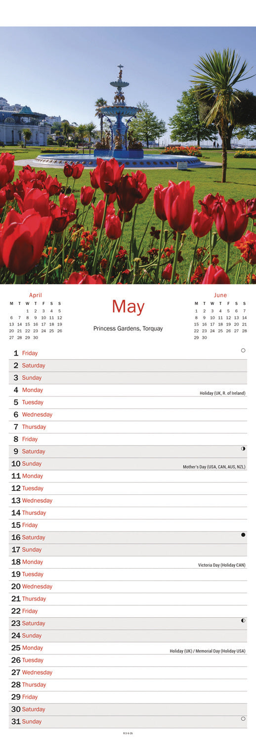 Devon Slim Calendar 2026