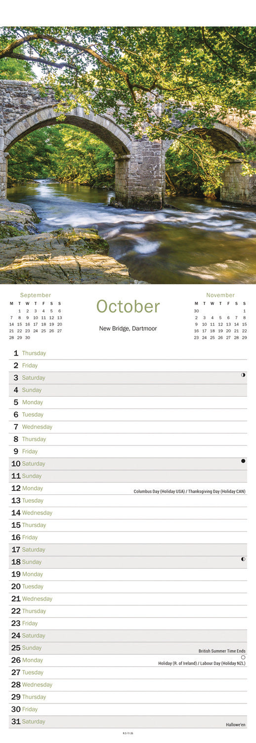 Devon Slim Calendar 2026