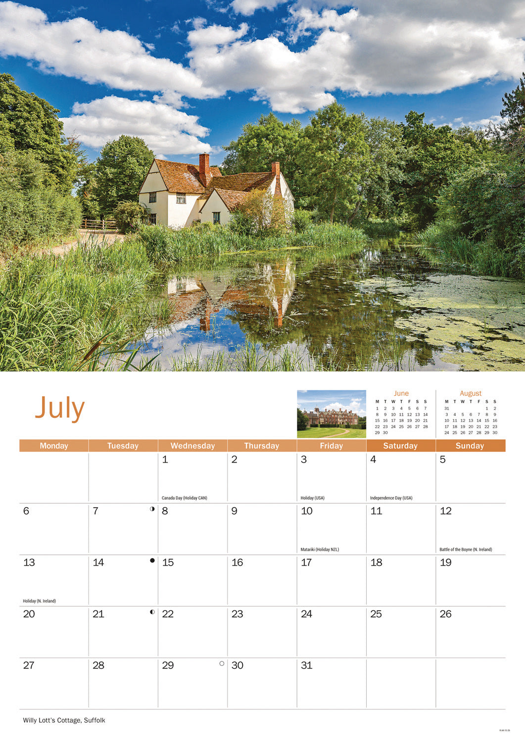 East Anglia A4 Calendar 2026