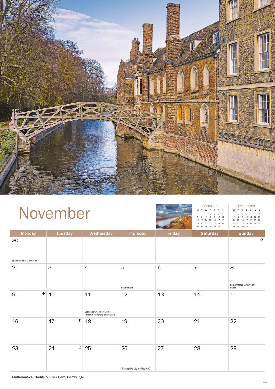 East Anglia A4 Calendar 2026