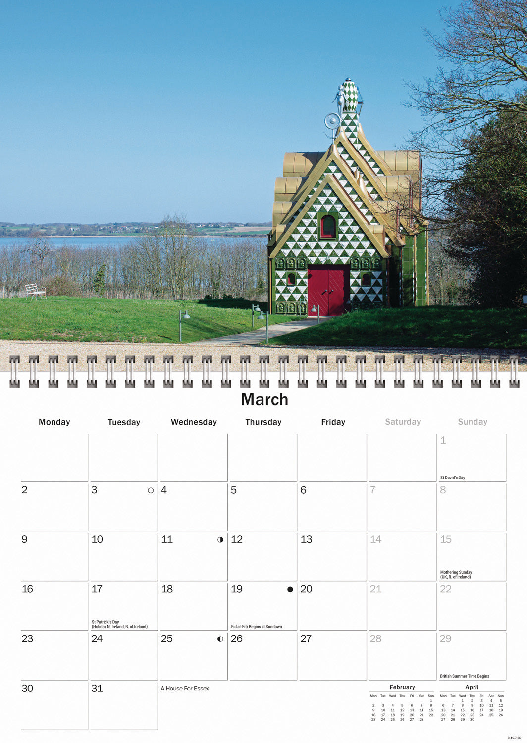 East Anglia A5 Calendar 2026