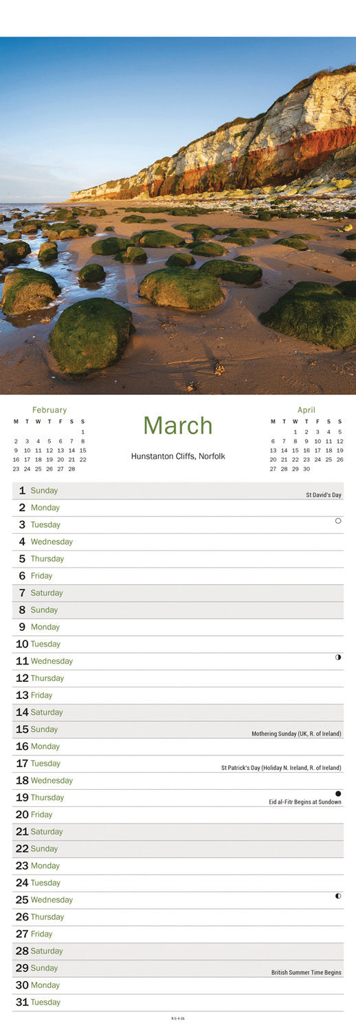 East Anglia Slim Calendar 2026