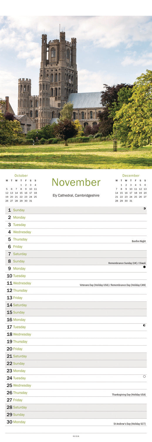 East Anglia Slim Calendar 2026