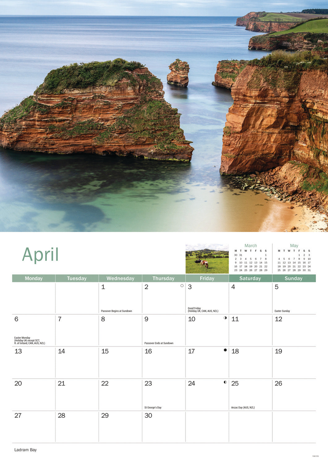 East Devon A4 Calendar 2026