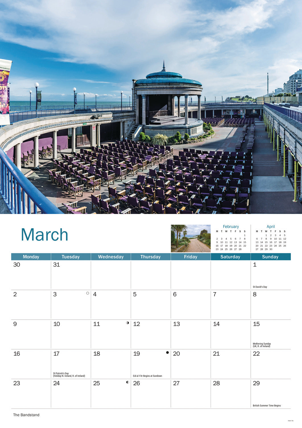Eastbourne A4 Calendar 2026