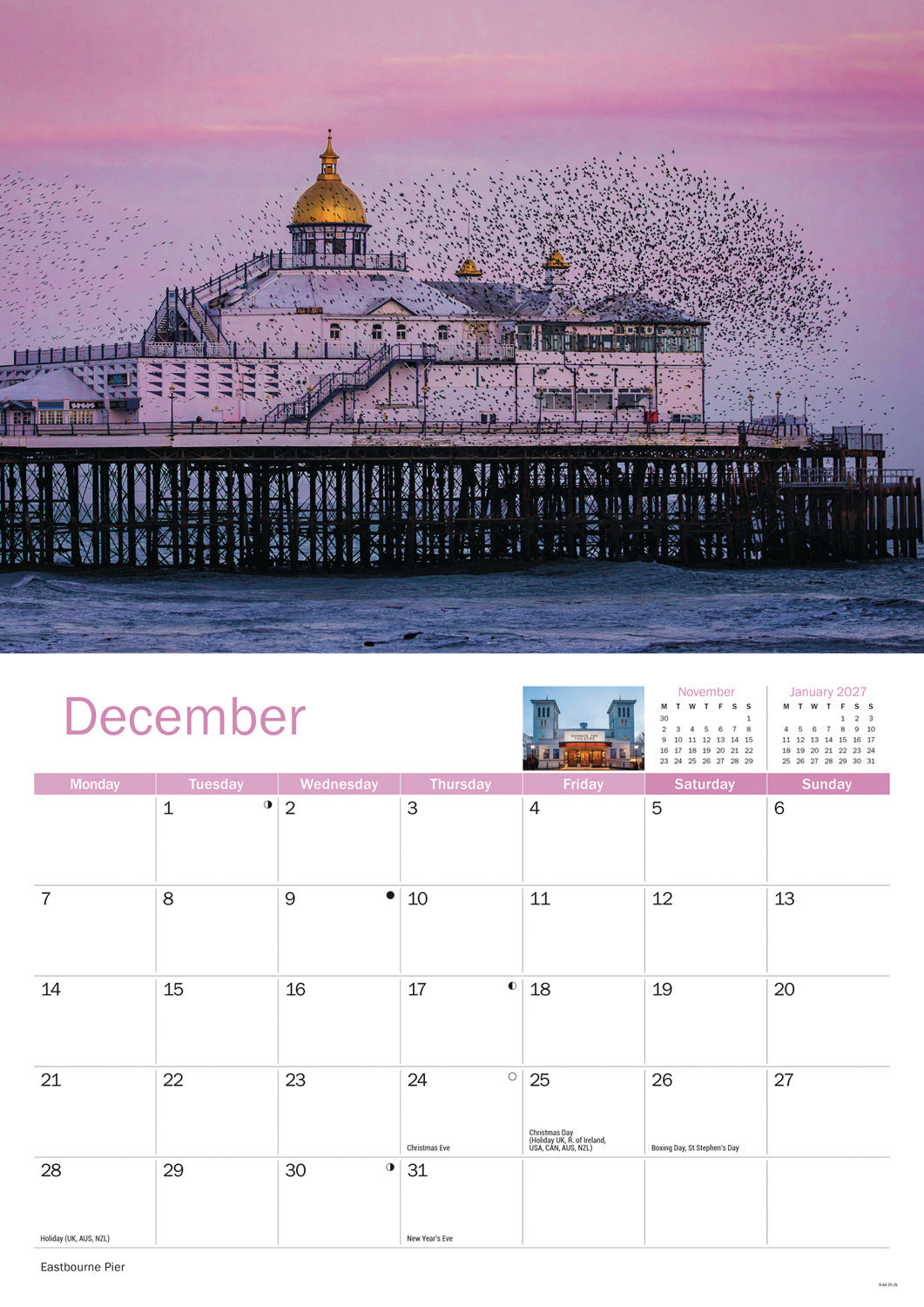 Eastbourne A4 Calendar 2026