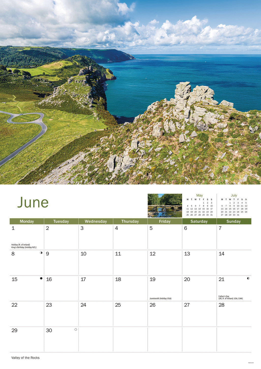 Exmoor A4 Calendar 2026