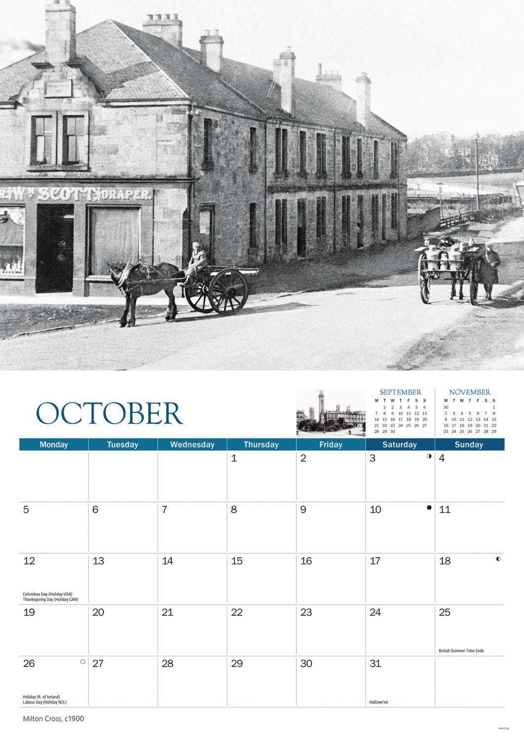 Glasgow Memories A4 Calendar 2026