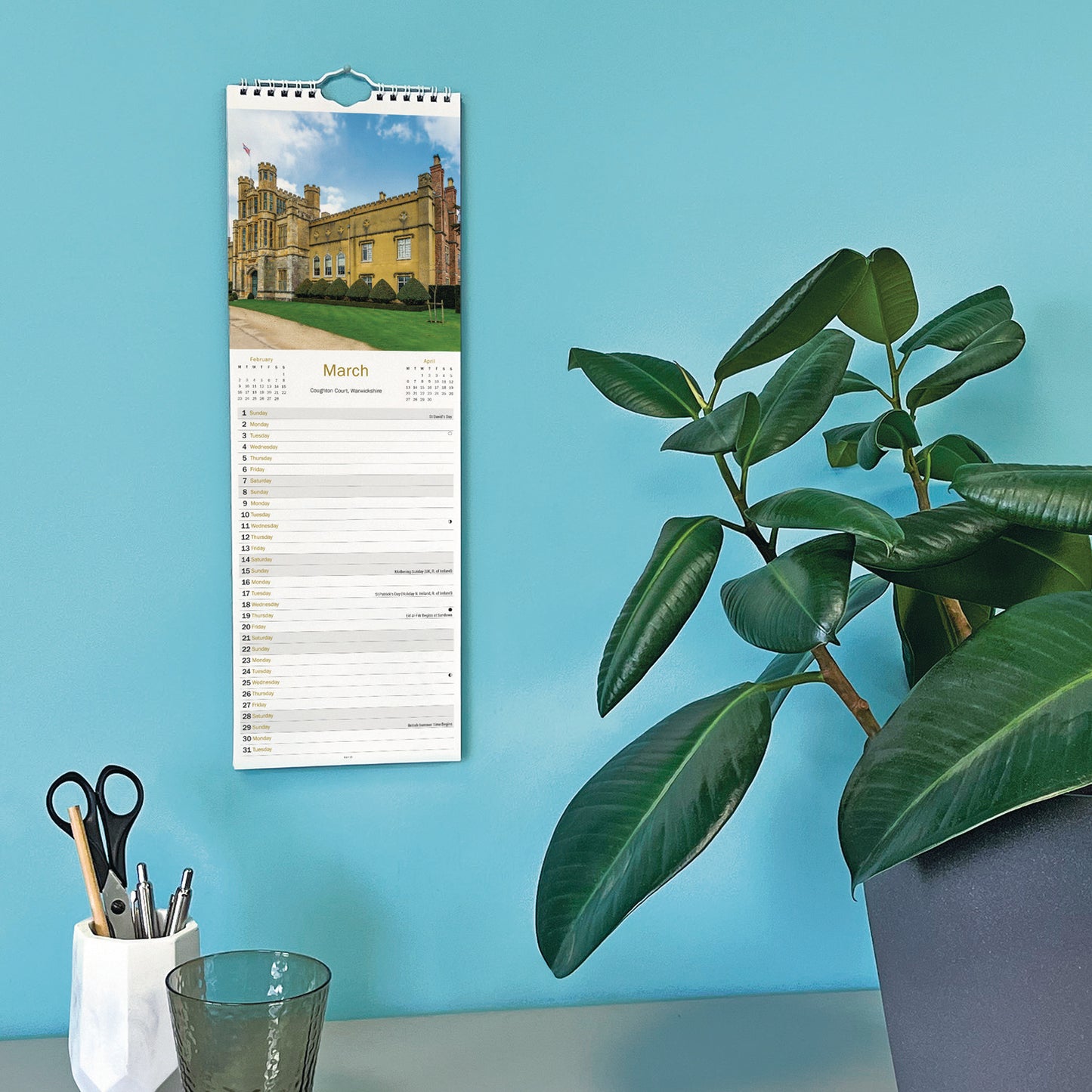 Heart Of England Slim Calendar 2026