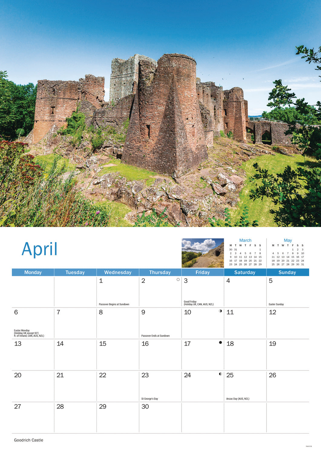 Herefordshire A4 Calendar 2026