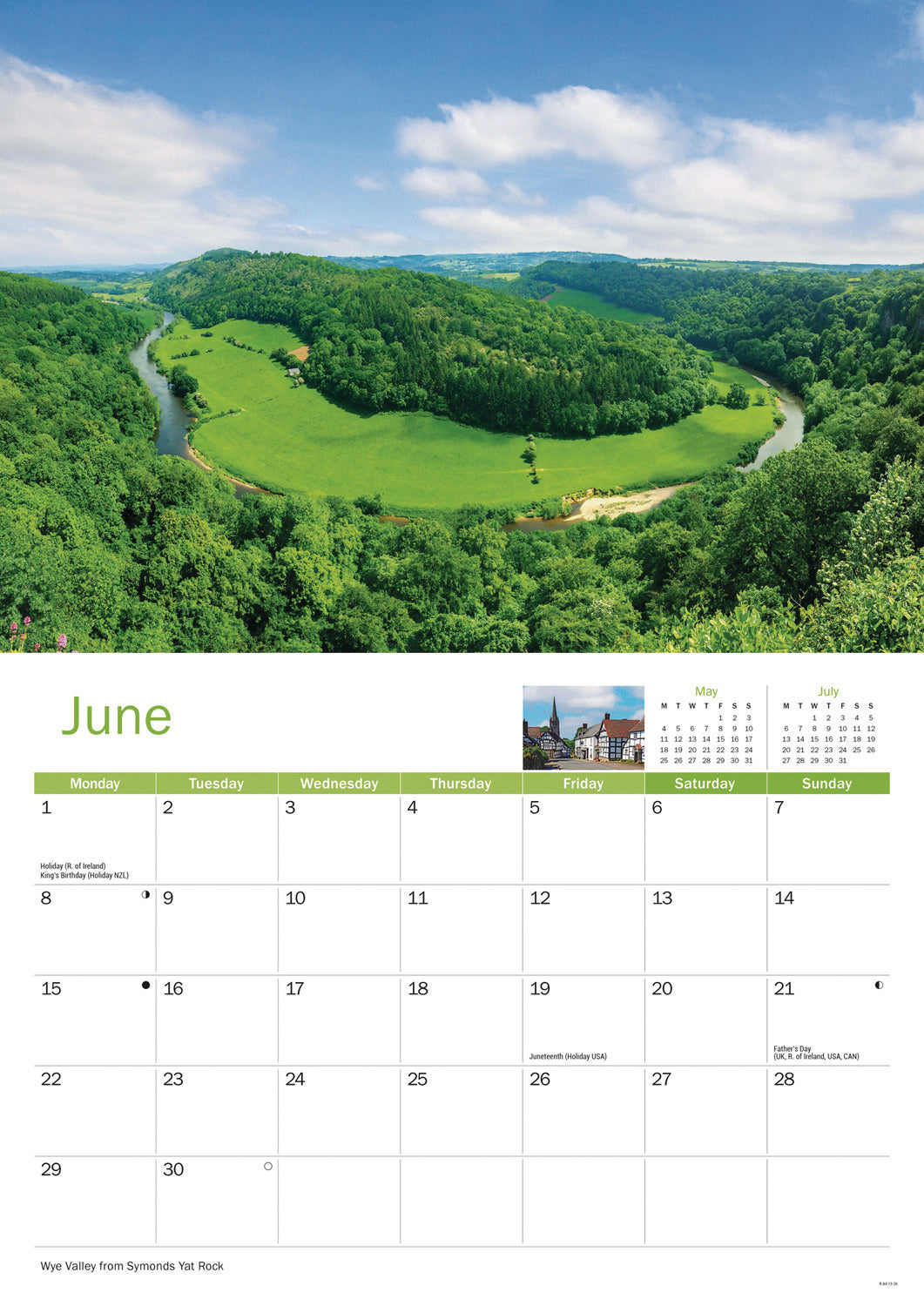 Herefordshire A4 Calendar 2026