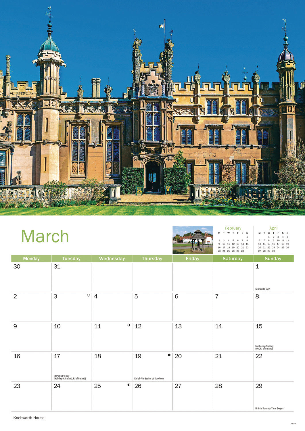 Hertfordshire A4 Calendar 2026
