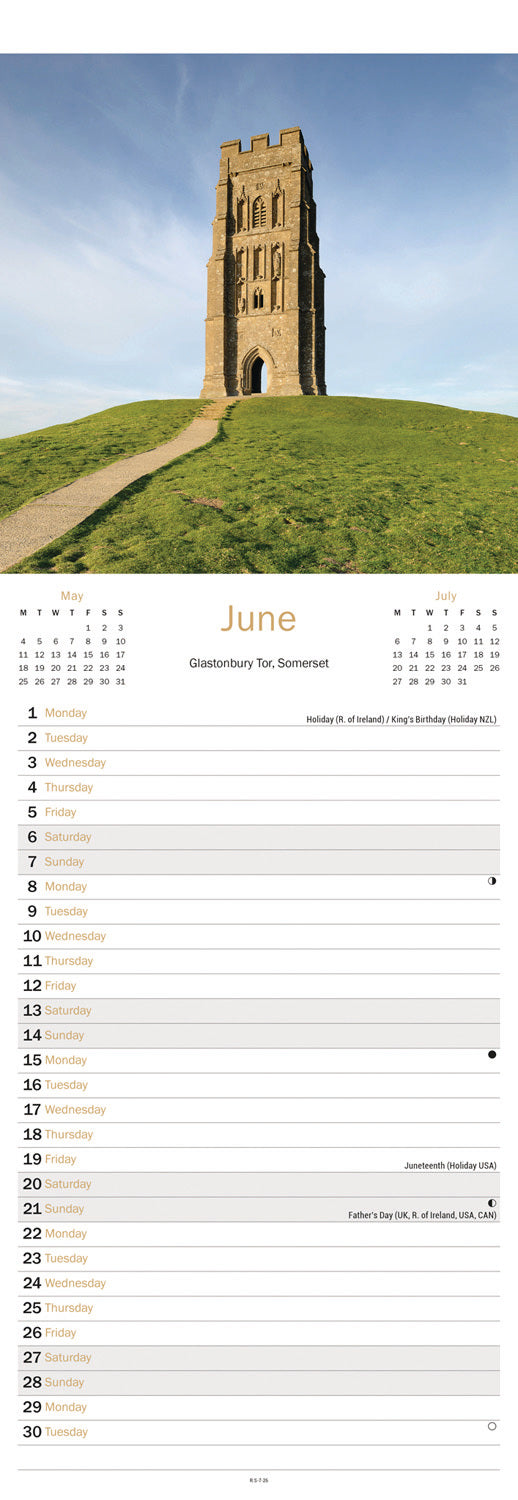 Images of Britain Slim Calendar 2026