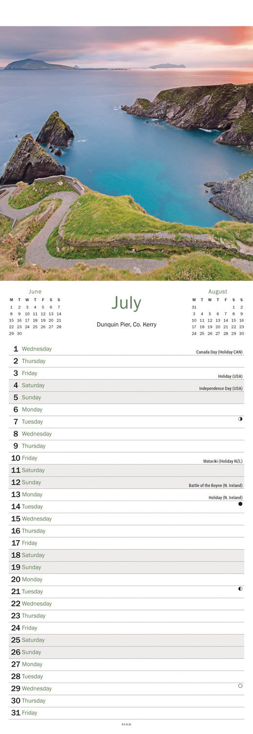 Ireland Slim Calendar 2026