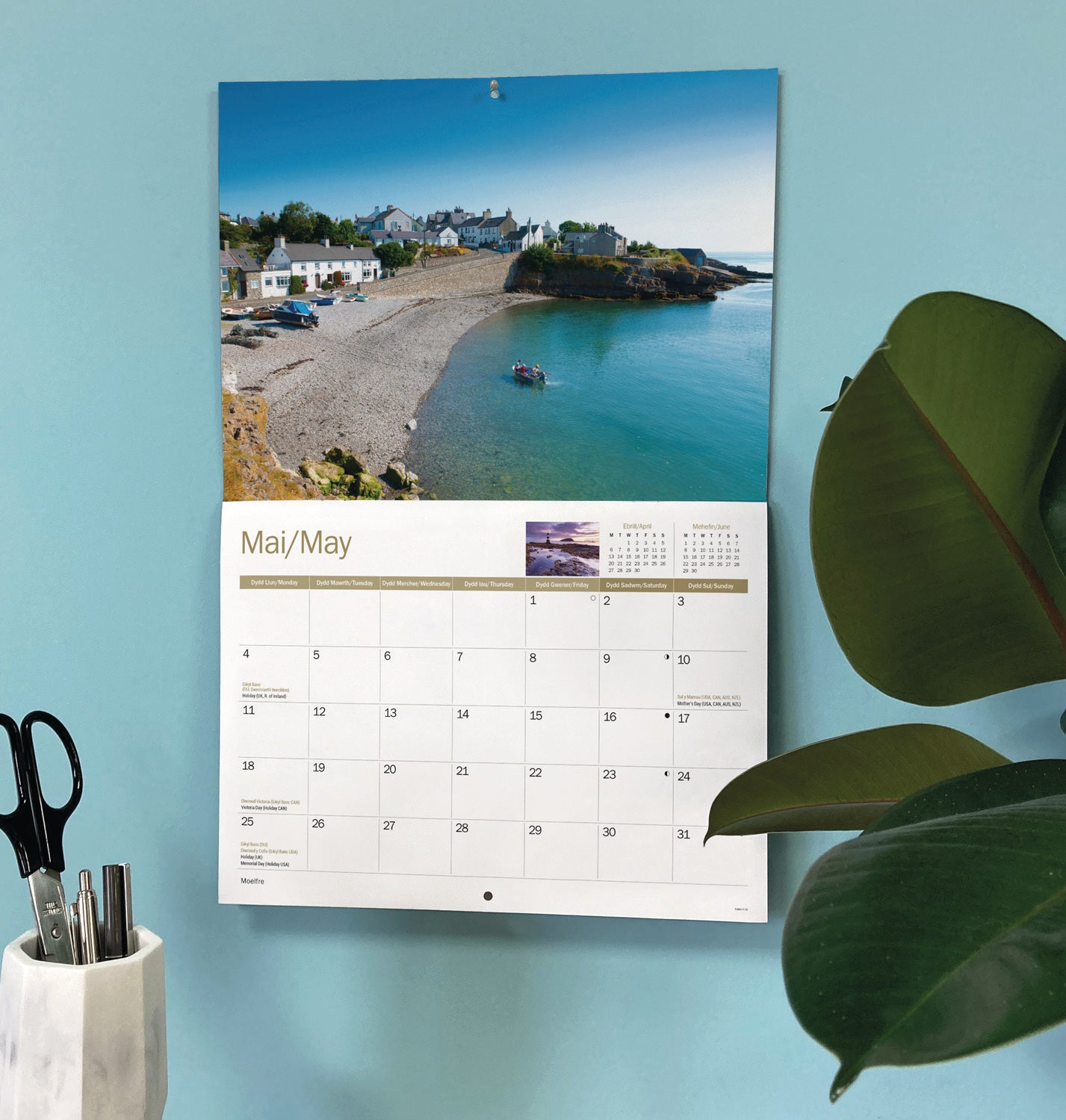 Isle of Anglesey A4 Calendar 2026