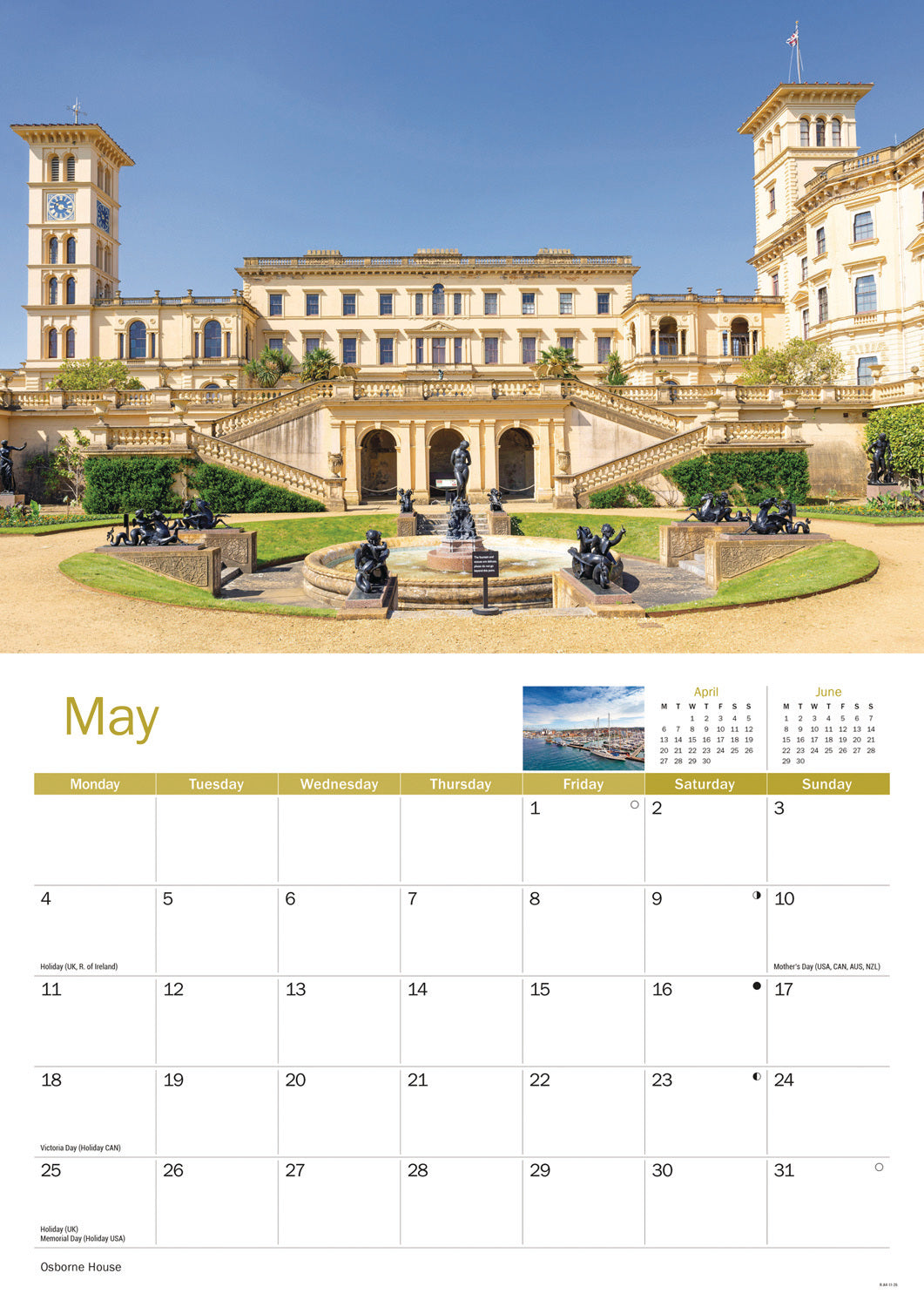 Isle of Wight A4 Calendar 2026