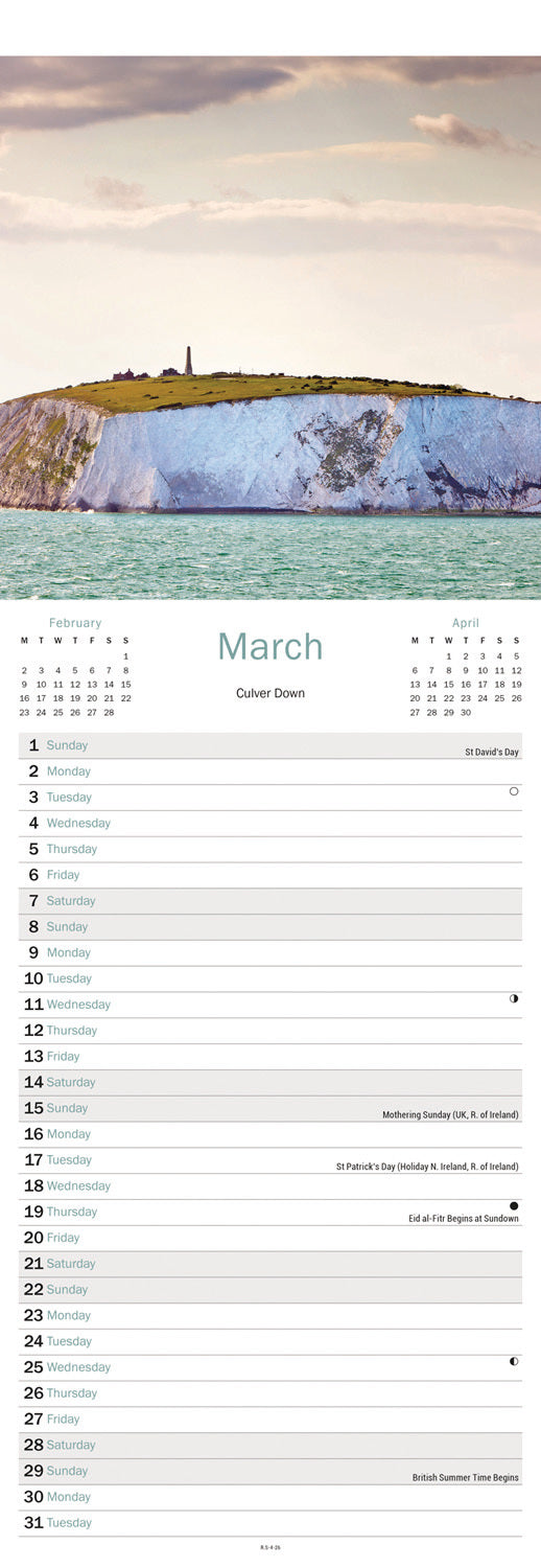 Isle of Wight Slim Calendar 2026