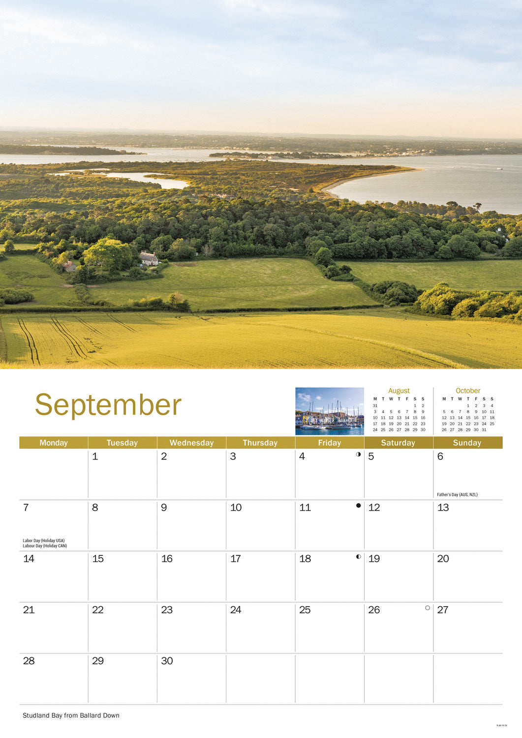Jurassic Coast A4 Calendar 2026