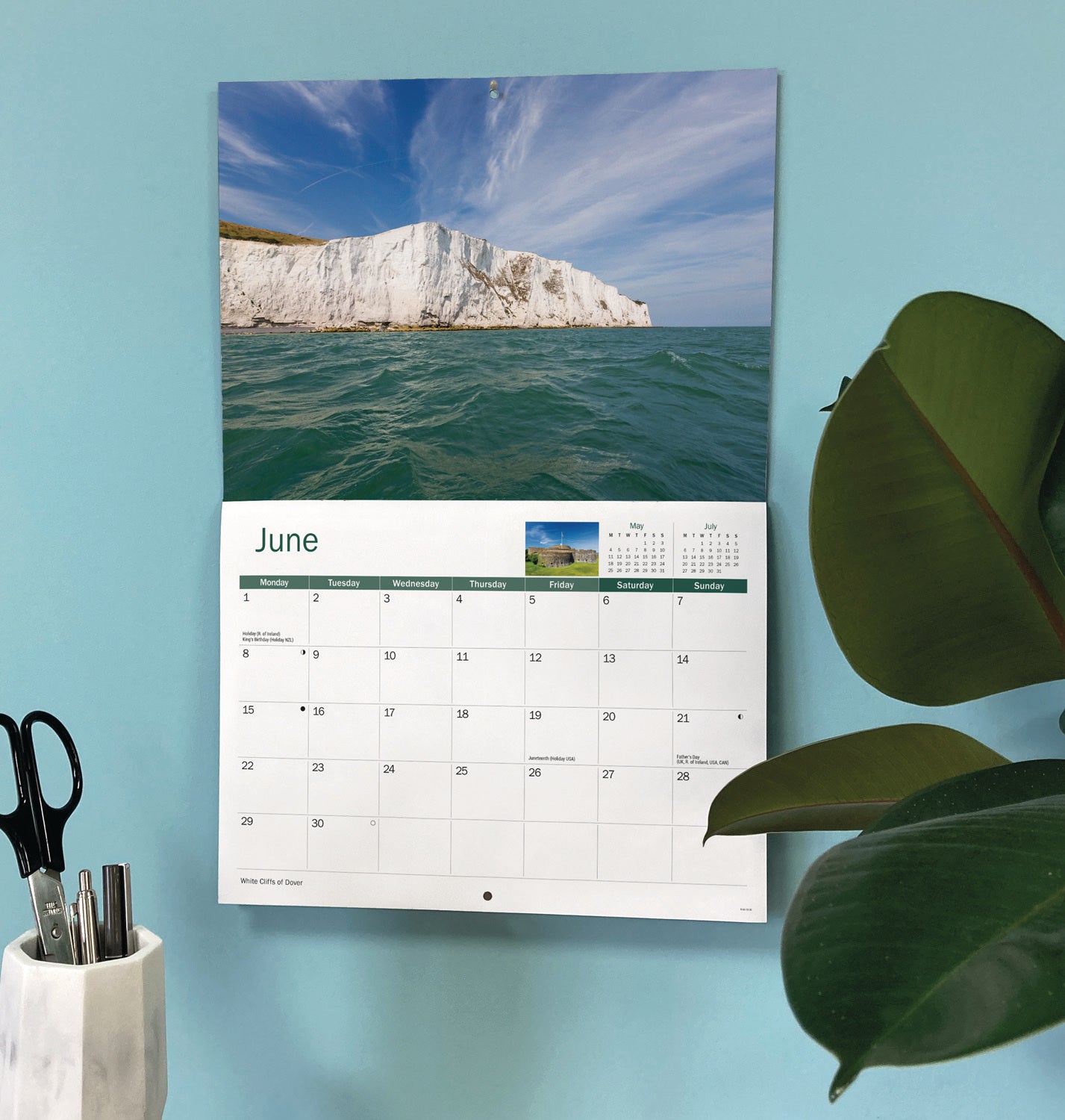 Kent A4 Calendar 2026