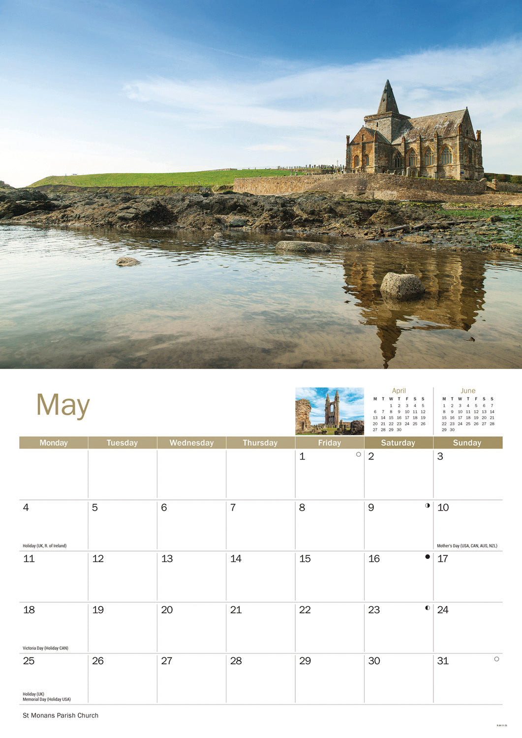Kingdom of Fife A4 Calendar 2026