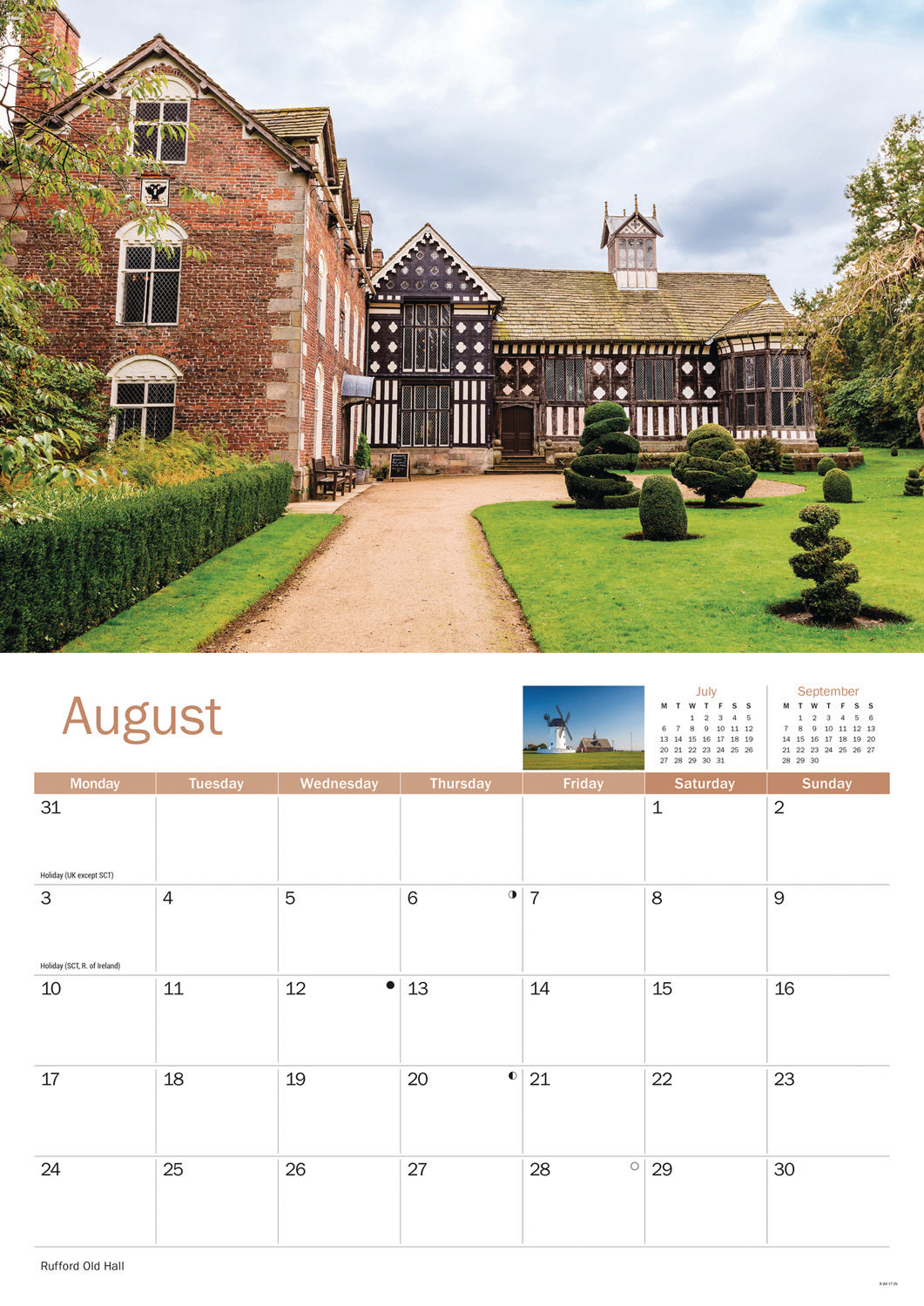 Lancashire A4 Calendar 2026
