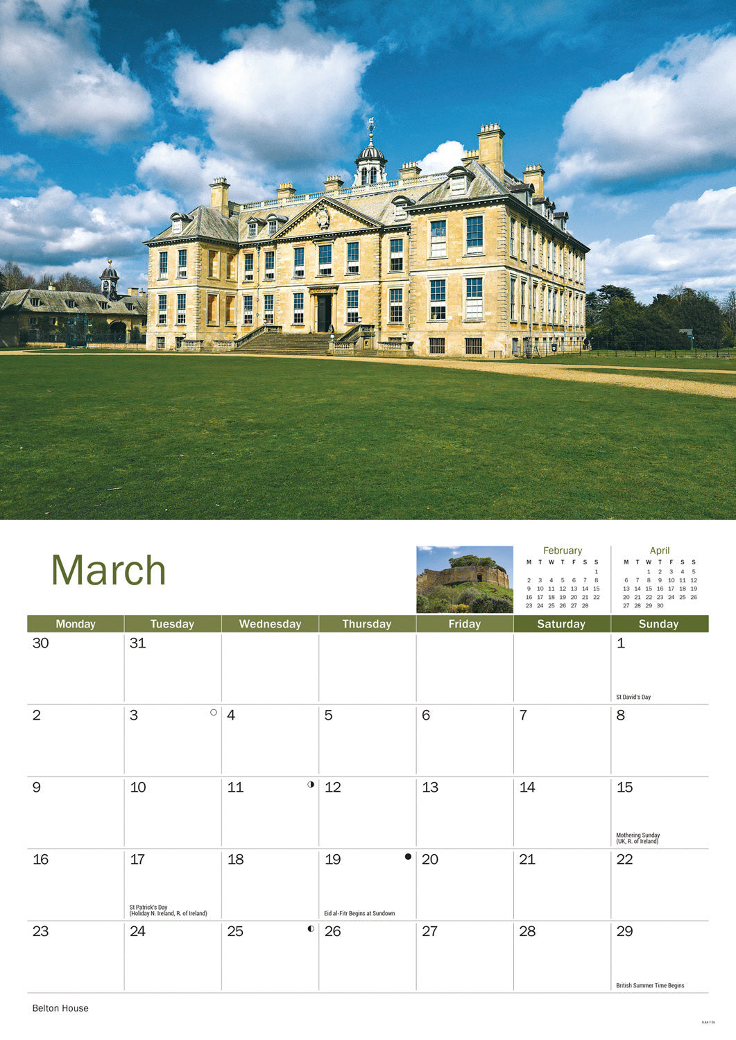 Lincolnshire A4 Calendar 2026