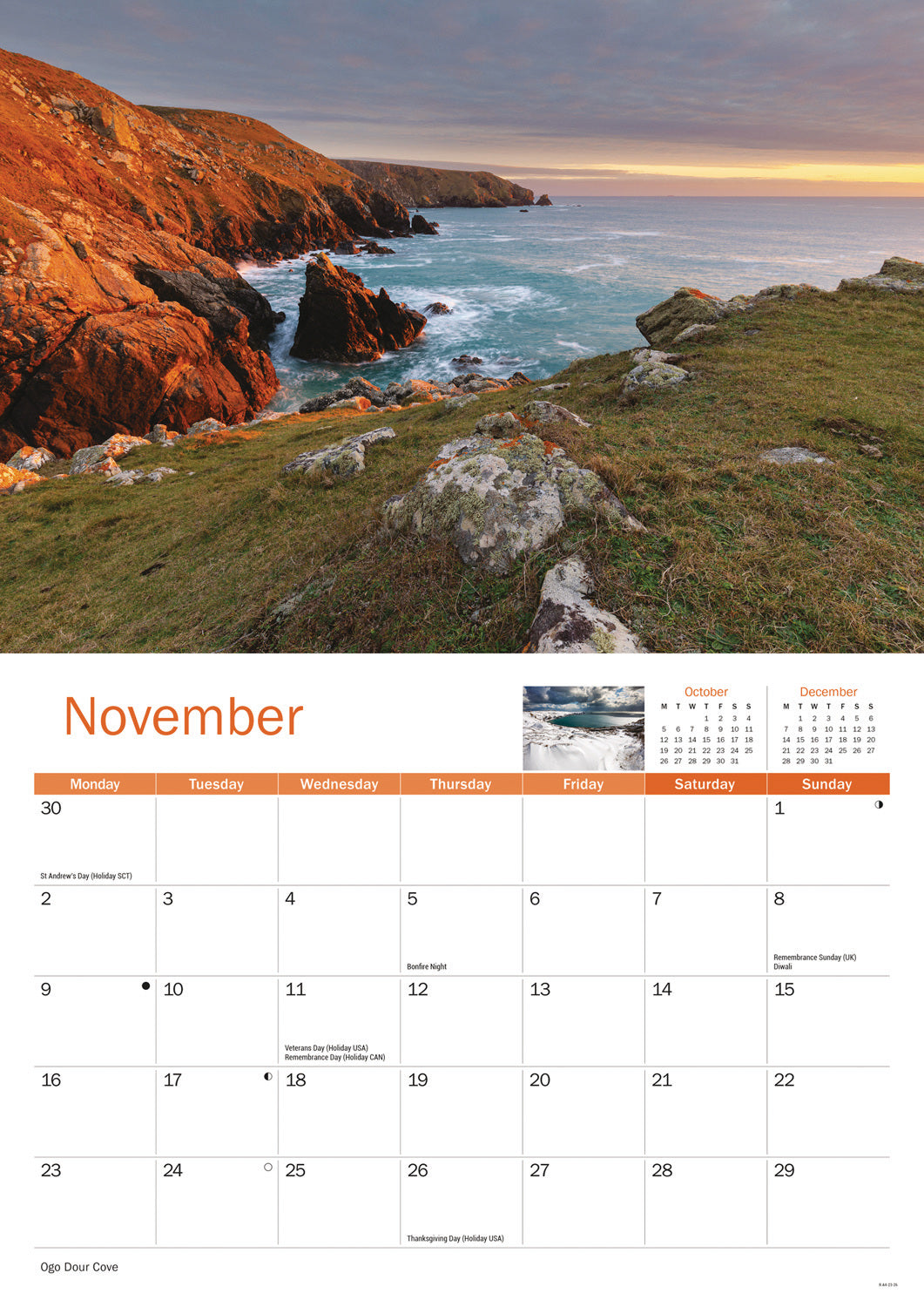 Lizard Peninsula A4 Calendar 2026