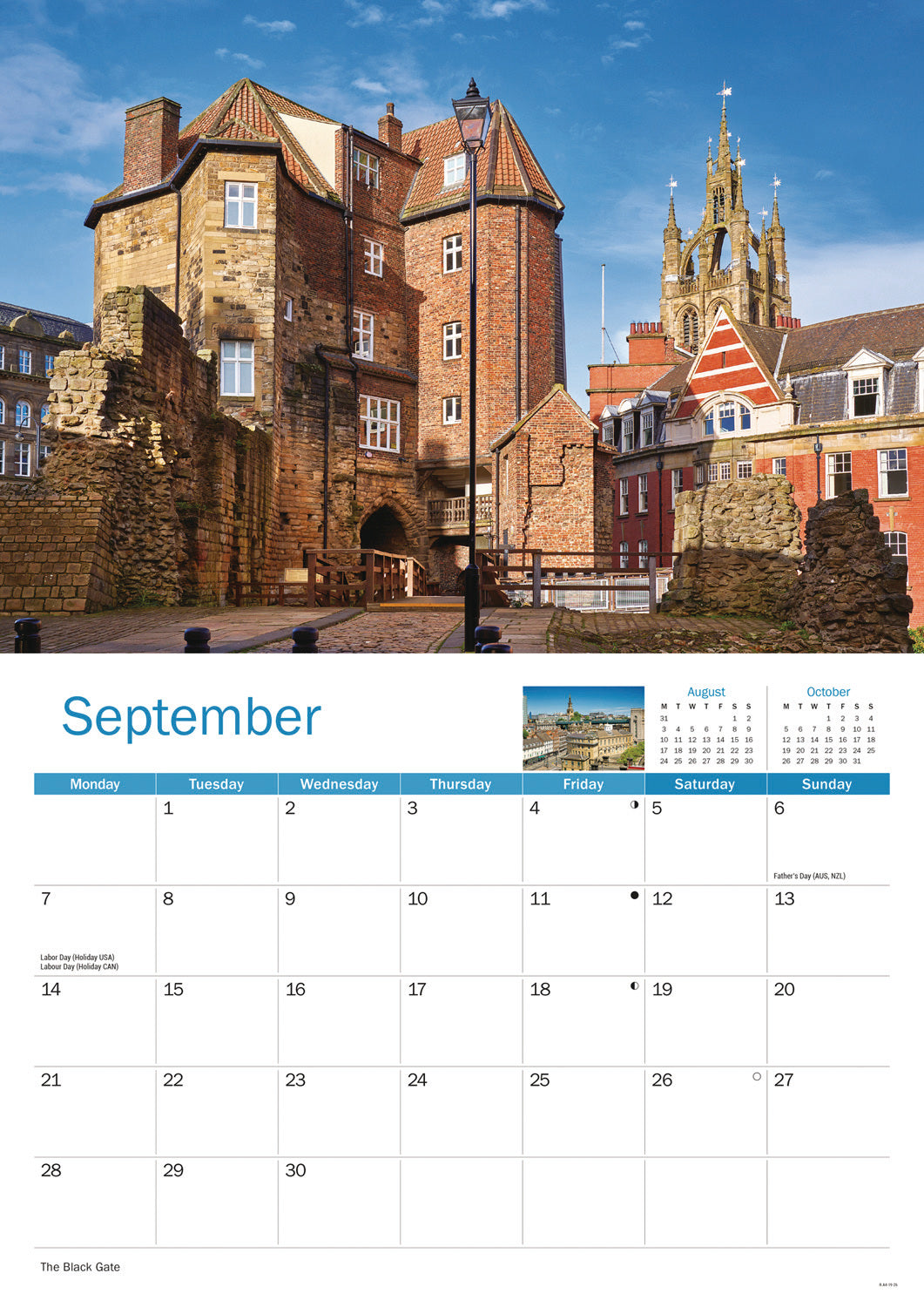 Newcastle A4 Calendar 2026