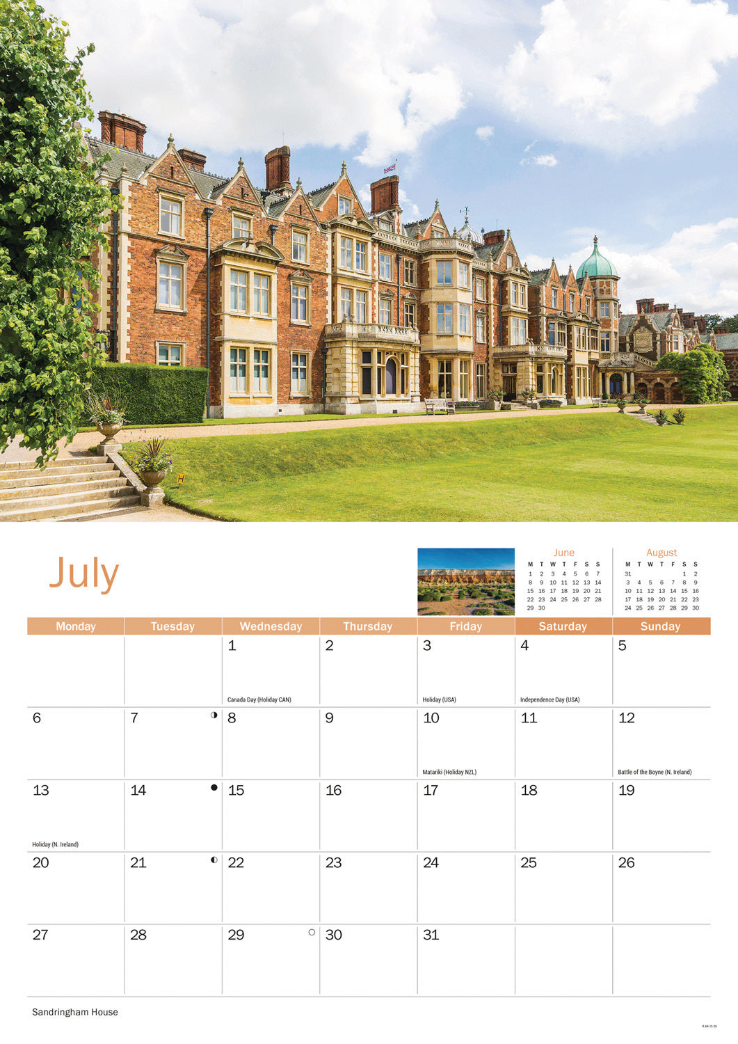 Norfolk A4 Calendar 2026