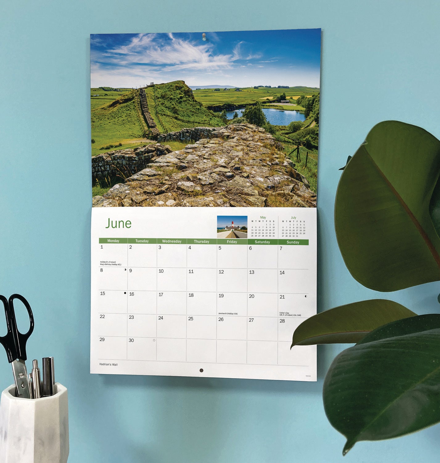 North East England A4 Calendar 2026