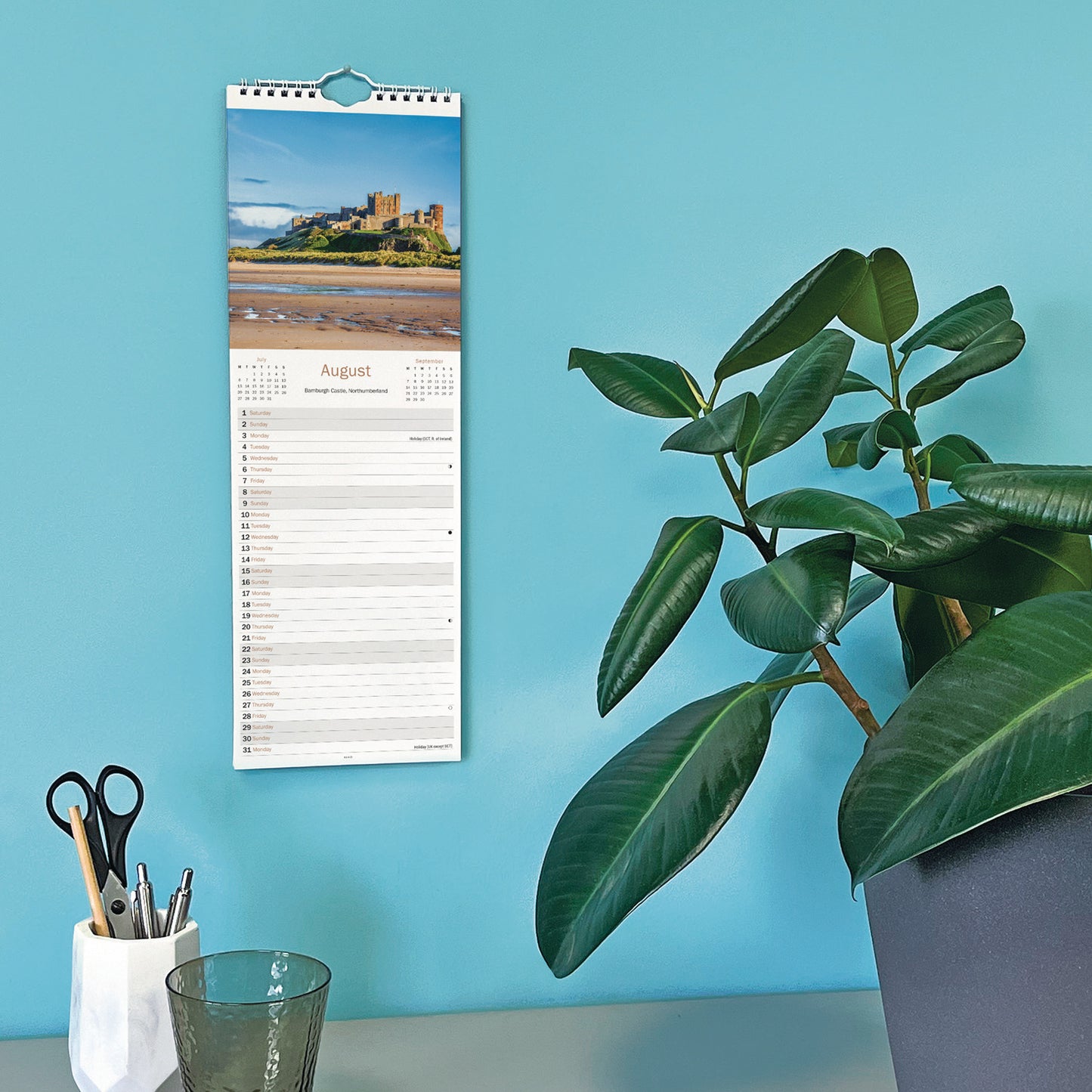 North East England Slim Calendar 2026