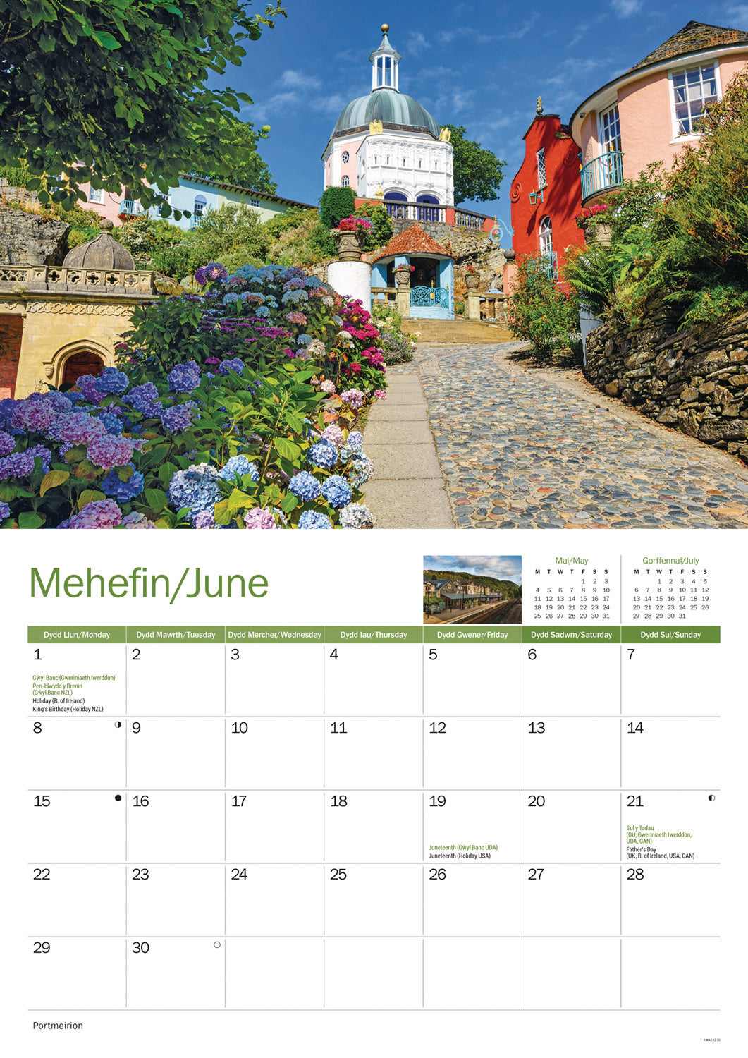 North Wales A4 Calendar 2026