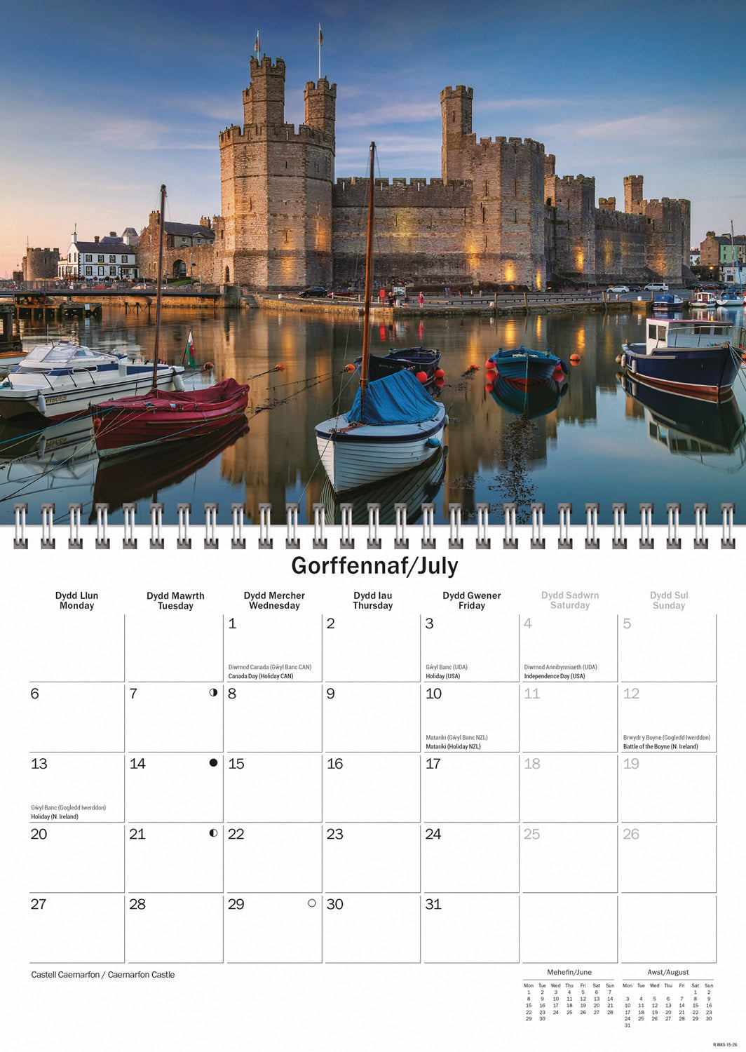 North Wales A5 Calendar 2026