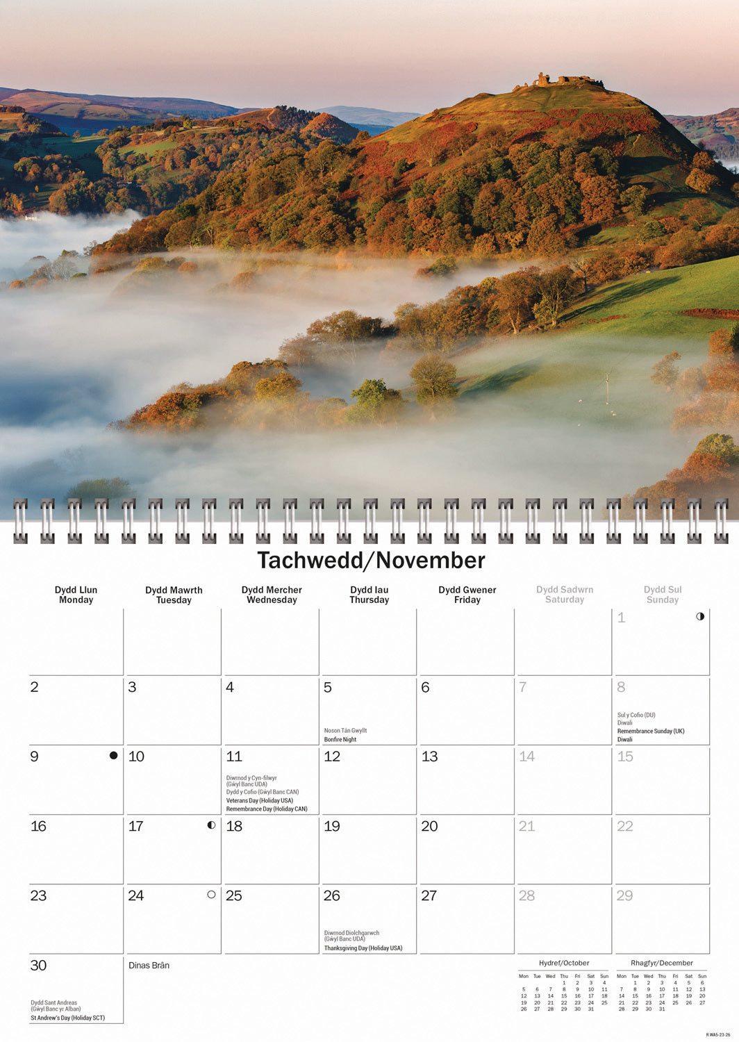 North Wales A5 Calendar 2026